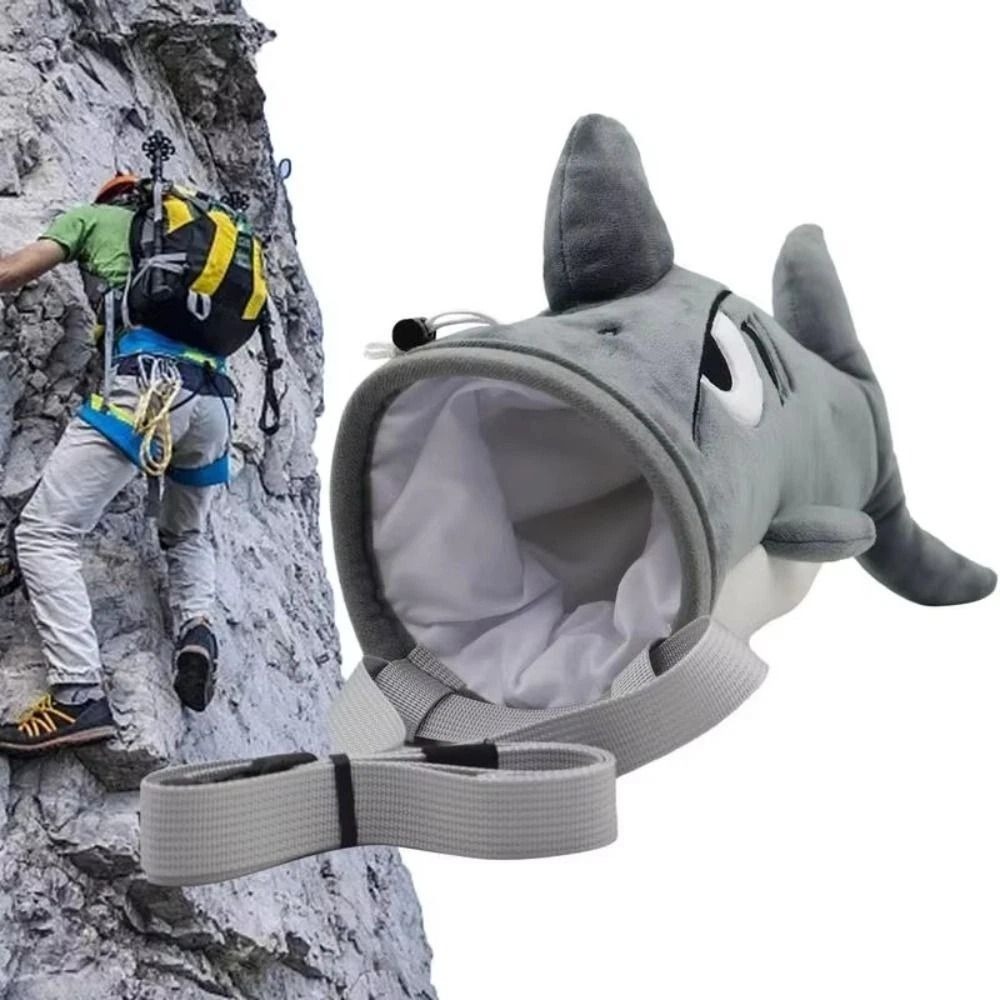 Outdoor Sport Climbing Gear - Schattige luiaard/haai magnesiumpoederzak knuffeldier klimuitrusting rotsklimzak